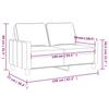 2 Seater Sofa Blue 140 Cm Velvet