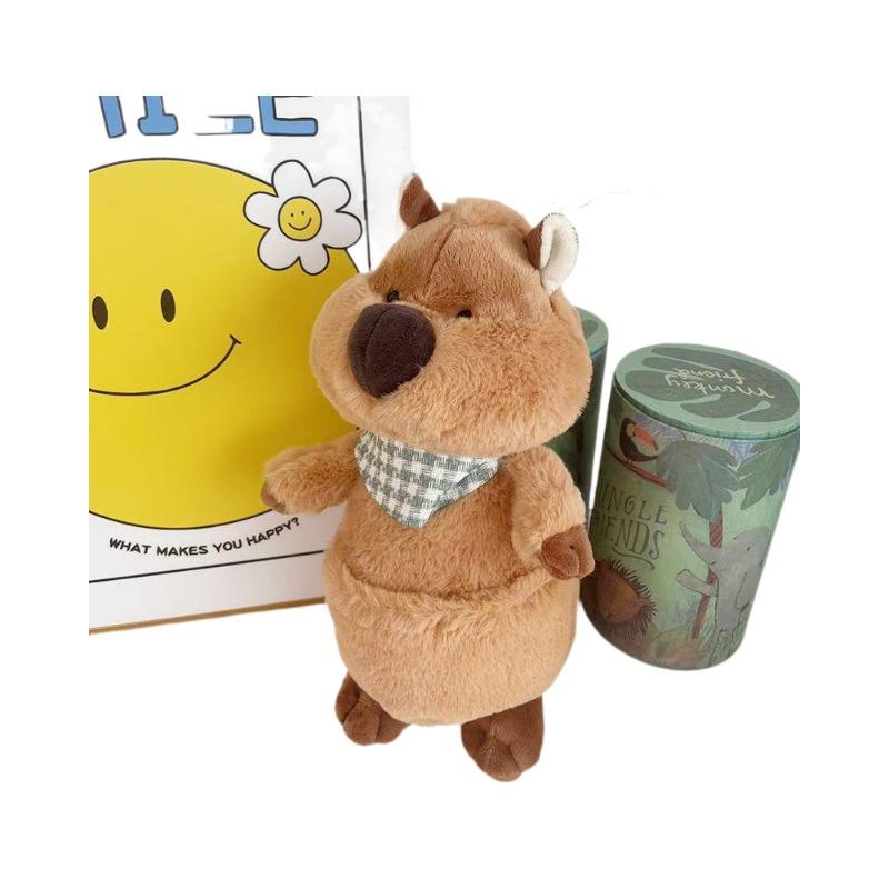 Kurzschwänziges Zwergkänguru Puppe Niedliches Schal Känguru Plüschtier Kinder Kleine Puppe Für Geburtstagsgeschenk