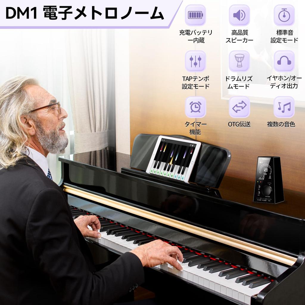 TERENCE Pendulum Metronome, High-Precision, for Instrument Practice/Performance, Beginner-Friendly, Metal Core, Compact, High Volume, Standard, Suitab