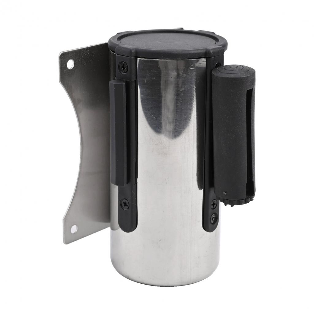 1pc Stainless Stanchion Queue Barrier Wall Mount Crowd Control Retractable Strip