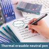 Hot Sale Press Type Thermal Erasable Pens - 0.5mm Smooth Writing Gel Pens for School and Work