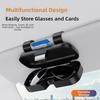 Press Switch Car Sunglasses Holder Shock-proof Sun Visor Glasses Holder  Sun Protection