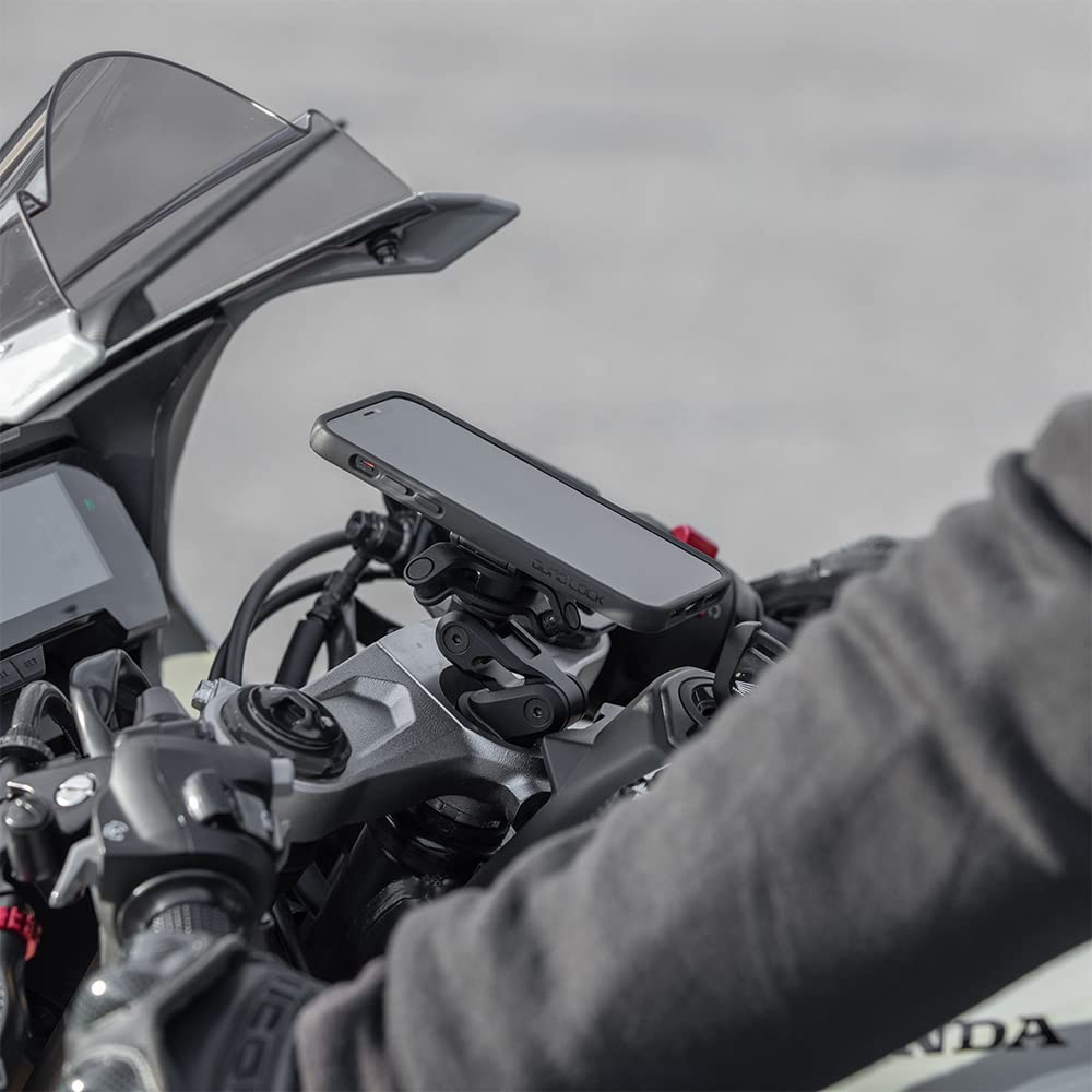 Quadlock Fork Stem Mount PRO for Motorcycles Black QLM-FSM-PRO