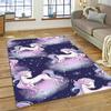 3D Cute Unicorn Cartoon Animal Carpet Rug for Home Living Room Bedroom Sofa Doormat Decor,Child Play Area Rug Non-slip Floor Mat
