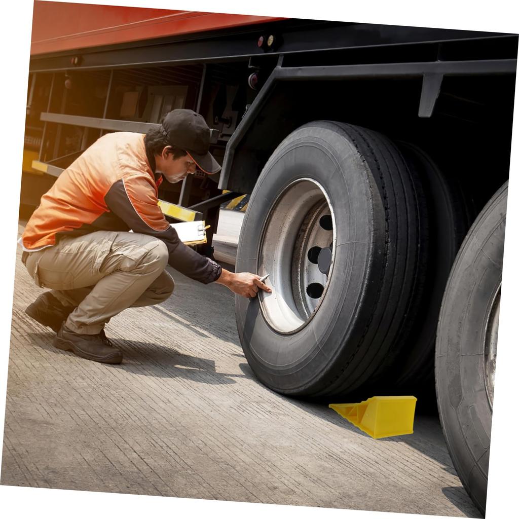 INOOMP 1 Pair Car Tire Stopper Garage Car Stopper Garage Floor Tire Stop Garage