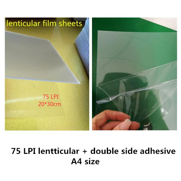 10 db 50 LPI & 75LPI &100LPI &160LPI Lencsefólia Lap a 3D Fotó Készítéshez Lencsefólia