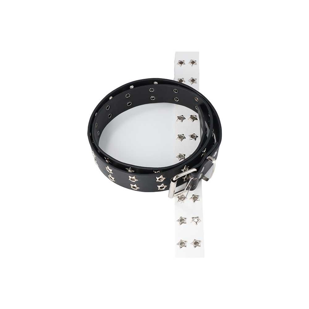 Double Breasted For Man Korean Waist Belts Double Grommet Hole Waist Strap Women Waistband