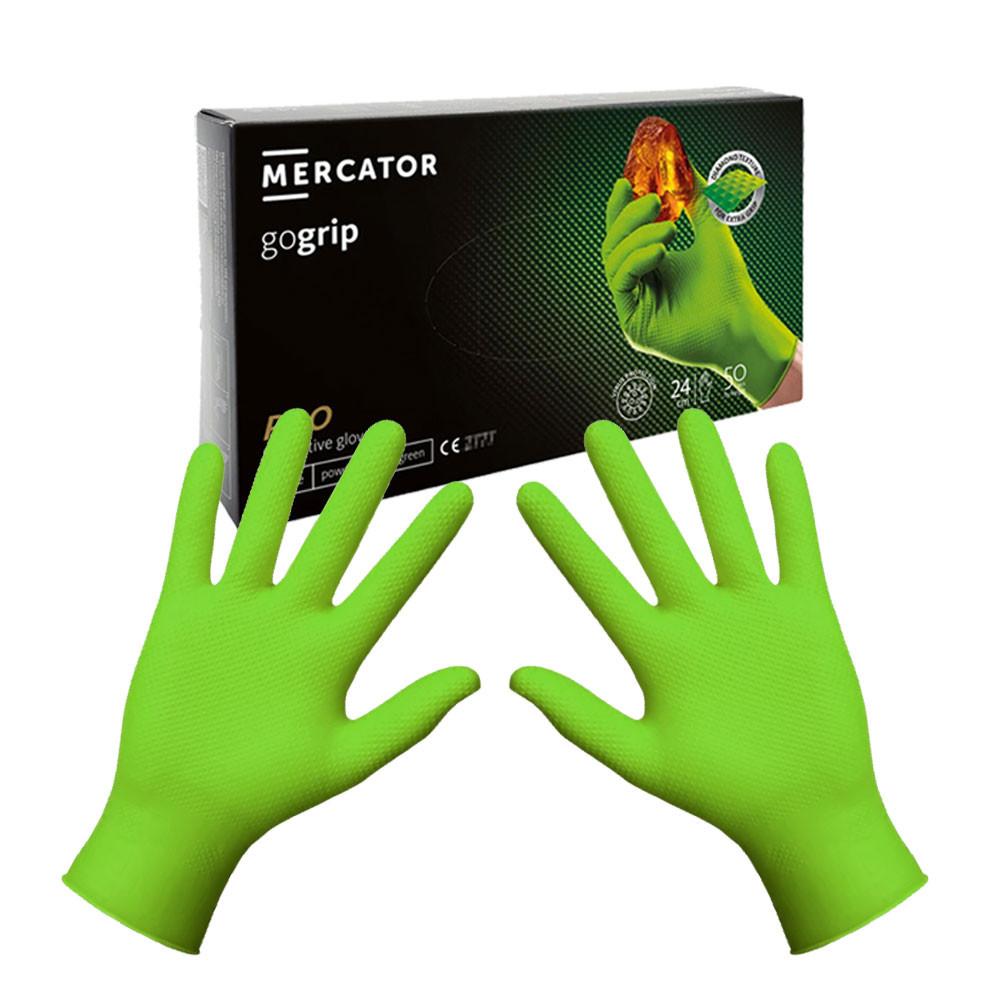 Nitrile Gloves Green Mercator Gogrip Green 50 Pcs