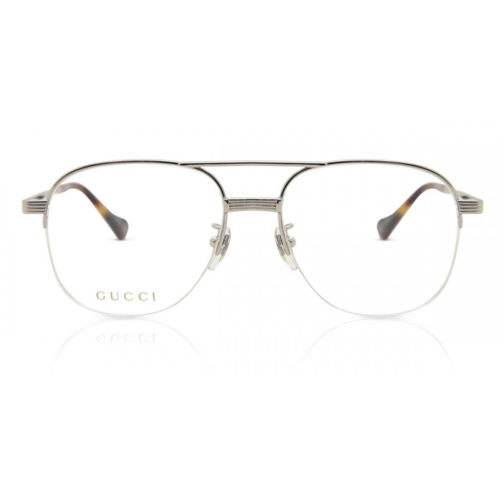 

Gucci Gg0745o 004 Men Eyeglasses Silver/54