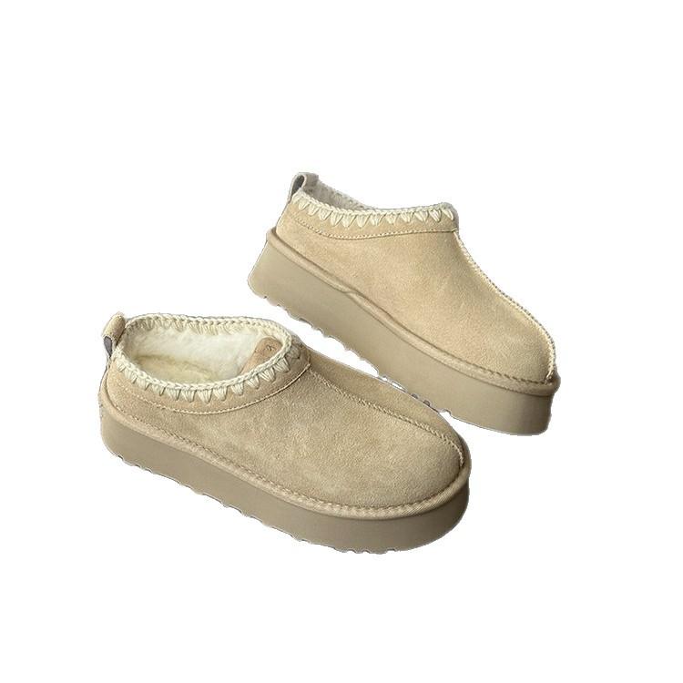 Snow boots women's fur integrated cotton shoes women's winter wear Sangpo new thick-soled suede warm velvet snow cotton