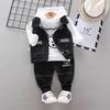 Boys' Sports Suit Spring Outfit Children's Casual Spring and Autumn Outfit Stylish Korean Version Kids' Clothing Toddler Baby Sweatshirt Three-Piece