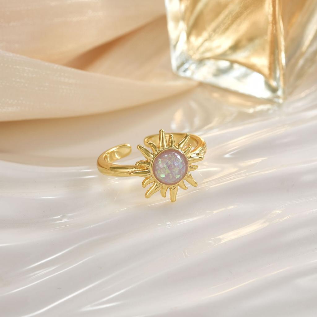 12 Sun Love Crown Geometric Design Fashion Ring Ring Women's Jewelry