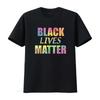 New Black Lives Matter tie dye lettering Kids T Shirt X Large vintage Washed Unisex graphic Breathable homme Stretched
