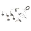 9 PCS Fishing Rod Tips Repair Kit Universal Ceramic Ring Fishing Pole Guides Eyelets Repair Kit for Fishing