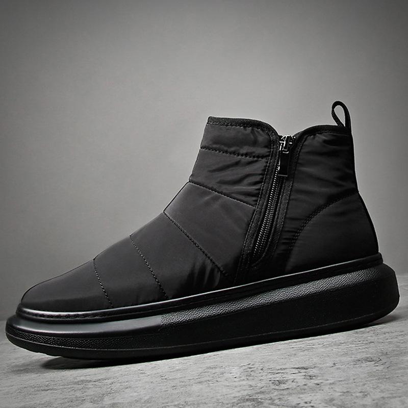 2025 direct supply autumn and winter new cotton shoes velvet high-top short boots casual cotton cloth shoes platform shoes