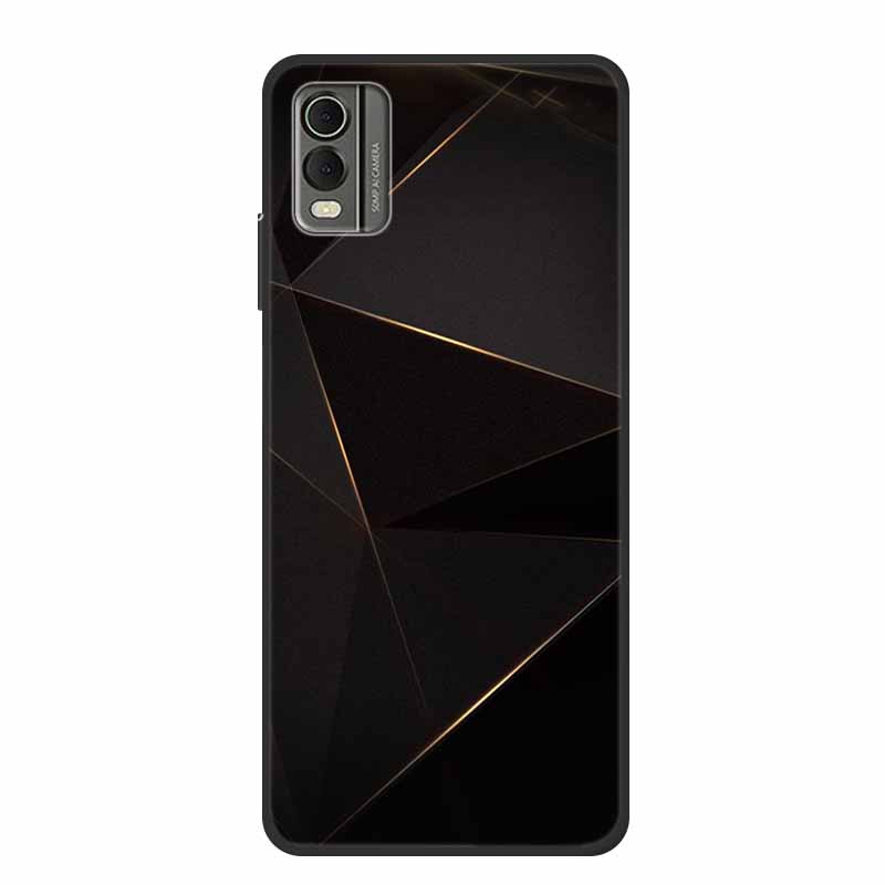 Pentru husă Nokia C32 6,5" Husă spate din silicon moale TPU de lux Carcase pentru telefon pentru NokiaC32 Protector drăguț Rezistent la șocuri Flori Capa