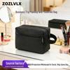 Men's Durable Large-Capacity Travel Canvas Wash Bag with Zipper