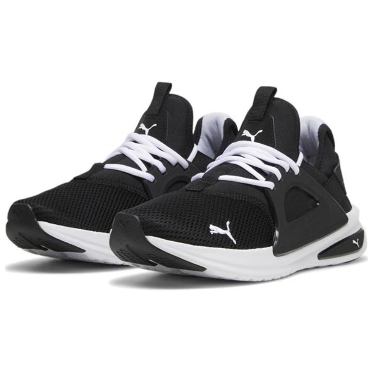 PUMA Softride Low Top Casual City Commute Running Shoes Unisex Black White