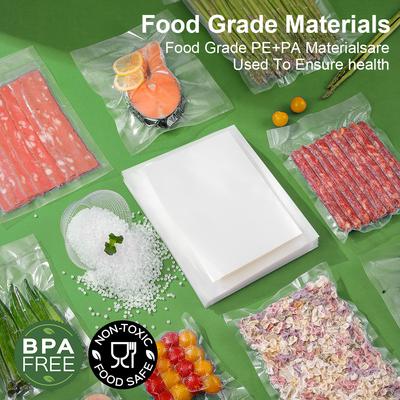 100 Stück/Los Küchen-Vakuumbeutel für Lebensmittel-Vakuumiergerät Verpackungsmaschine Lebensmittelaufbewahrungsbeutel BPA-frei Küchenzubehör