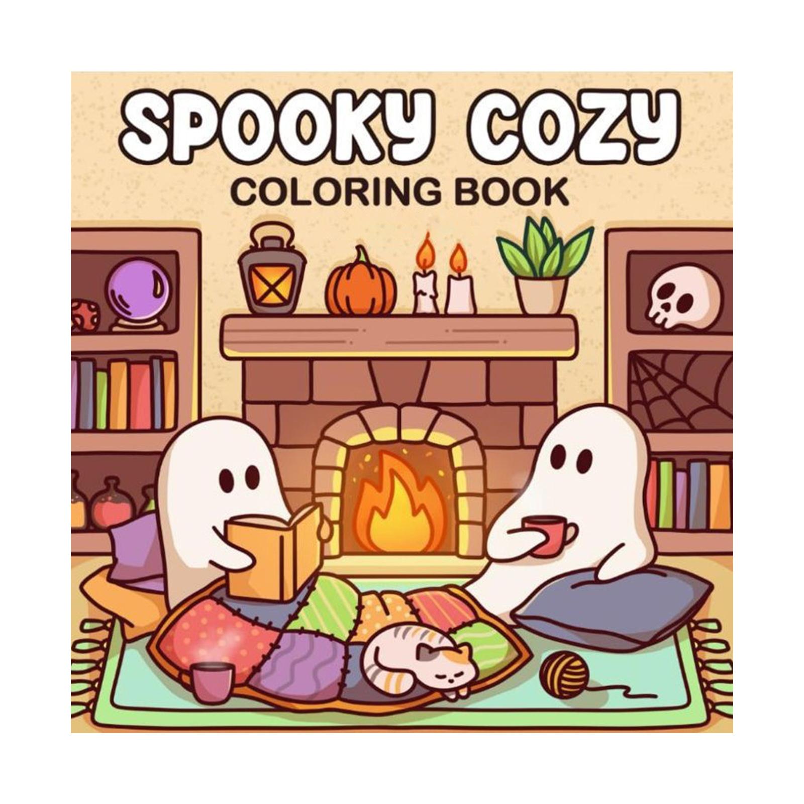 

Книжка-раскраска на Хэллоуин, Книжка с милыми рисунками One Size