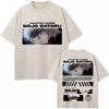 Jujutsu Kaisen Satoru Gojo Doppelseitiges Grafik-T-Shirt, Vintage Gewaschenes Oversized-T-Shirt, Unisex Anime Streetwear, Lässiges Komfort-Oberteil