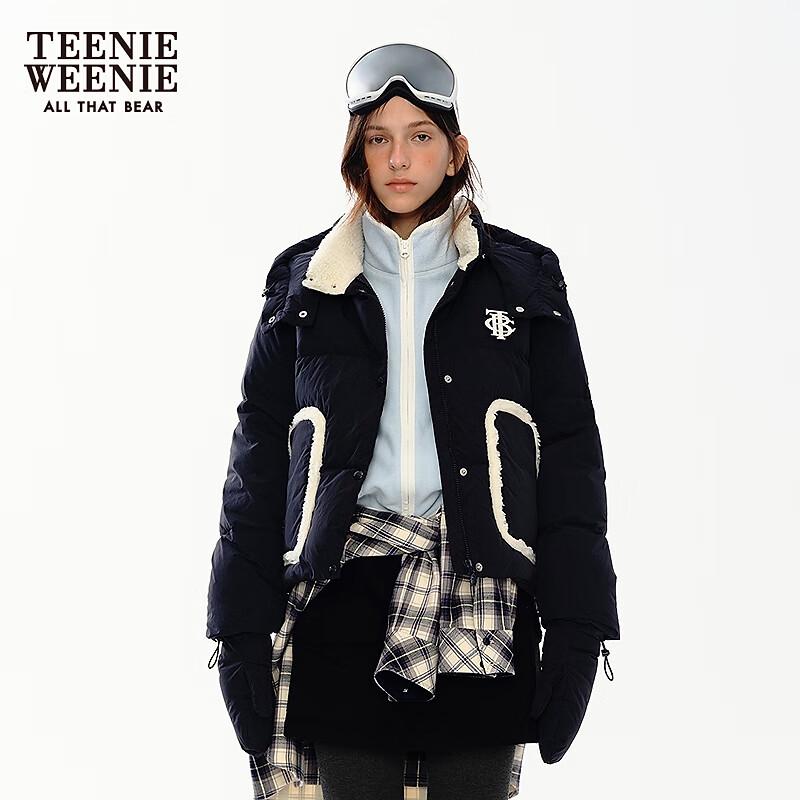 

Teenie Weenie Women s College Style Hooded Down Jacket S