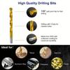 99pcs Titanium Coated Straight Shank Twist Drill Bits Woodworking High Speed Drilling Tools