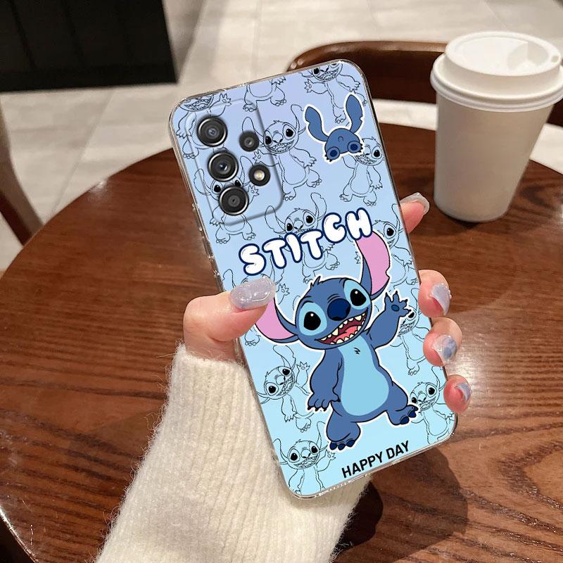 

Clear Case For Samsung Galaxy A57 A37 A56 5G A36 Cases A55 A54 A35 A26 A07 A17 A16 A06 A34 A15 Soft Shockproof Cover Cute Stitch Galaxy A50