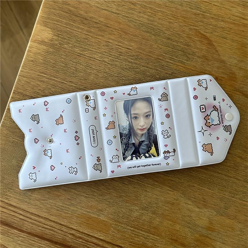 3palcový 40slotový držák na karty na fotokarty Kpop pořadač Idol pohlednice Lomo karta fotoalbum pořadač na sběratelské karty fotokarty