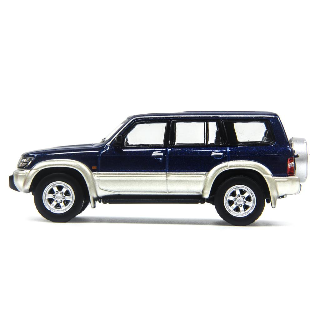 PAUDI MODEL Scale Diecast Nissan Patrol Y61 1998 Model Blue 1/64 Car,