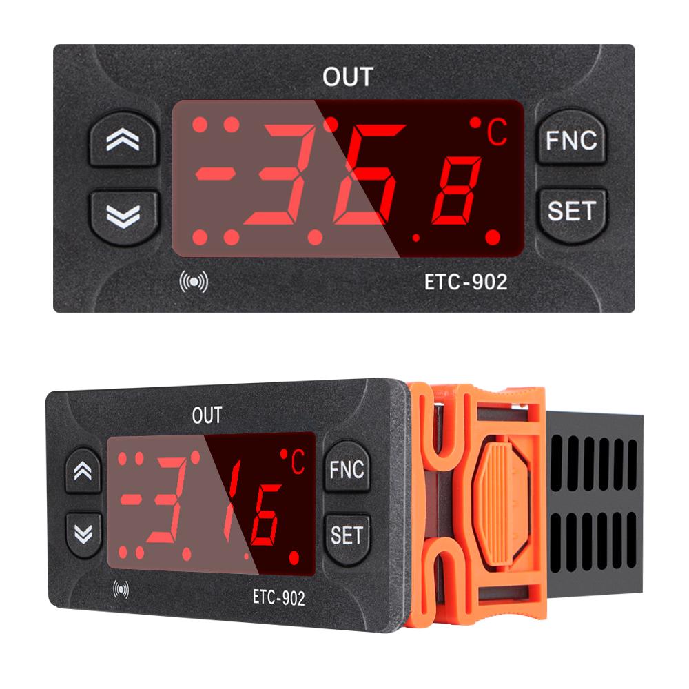ETC-902 12V 24V 110V 8A/220V AC Digital Temperature Controller Thermostat Thermoregulator Incubator With High Precision Sensor