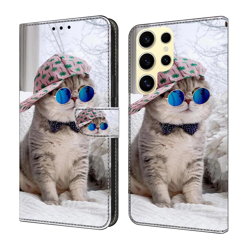 For Samsung Galaxy S25 Ultra Wallet Case Pattern Printing Stand Leather Flip Phone Cover