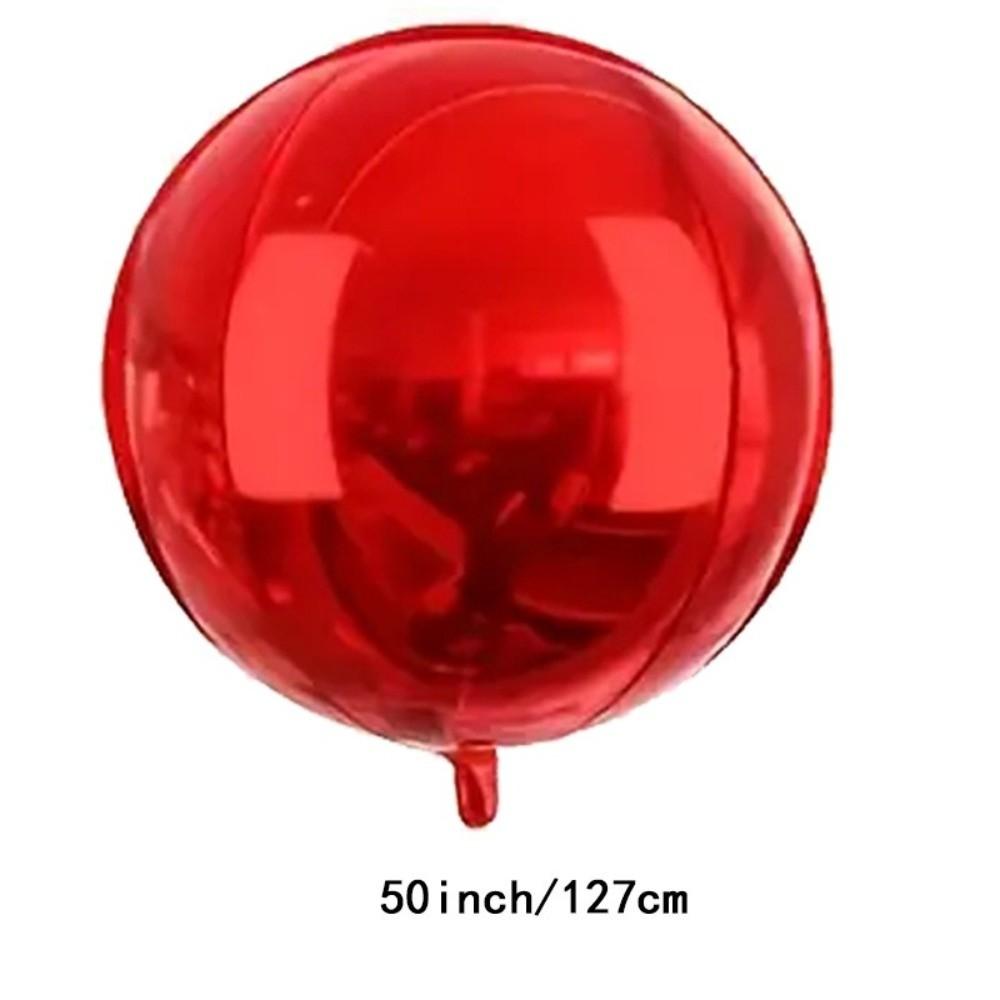 50/60 Inches 4D Balloons Rose Gold Round Balloons Valentine's Day Foil Balloons  Party Decorations