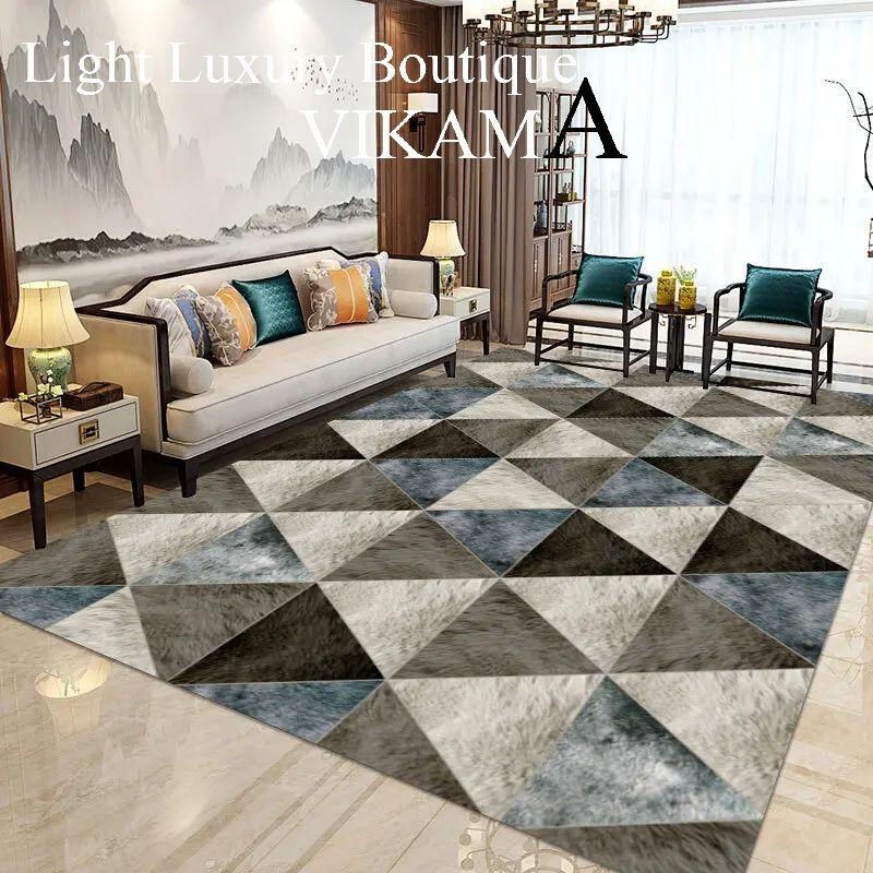 

Luxury Crystal Velvet Carpet Non-slip Washable Rug for Living Room Bedroom Study Durable Soft Foot Mat 40X60CM