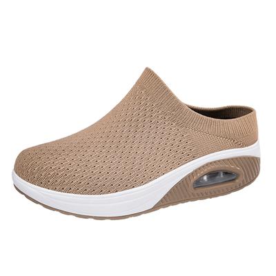 Fashion New Casual Breathable Walking Sports Shoes Women's Light Flat Tennis Vulcanized Shoes Half Drag Women's Shoes 43