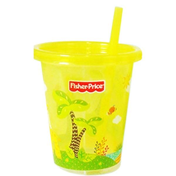 Fisher Price 3 pack juice cup straws, yellow, 20 pcs.