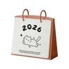 Plastic 2026 Desktop Calendar Cat Pattern Table Planner Standing Flip Calendar  School