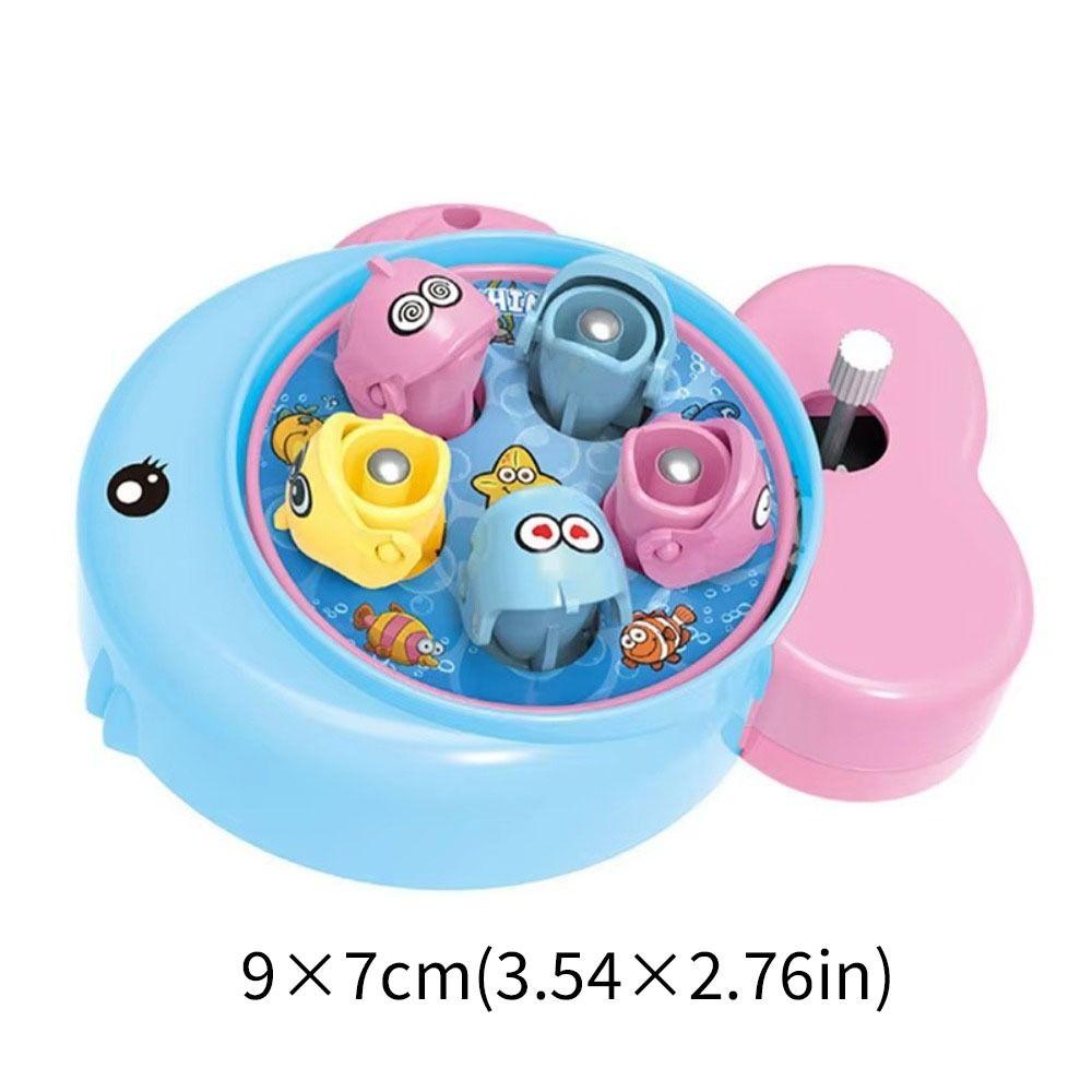 Magnetic Water Toy Windup Chain Fishing Rod Toys Interactive Fishing Toys  Parent-child