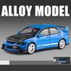 cwtnuk1 1/24 Mitsubishi EVO 9 JDM Super Sport Racing Toy Car Diecast Metal Rally Miniature Sound & Light Gift For Kid Boy Collection