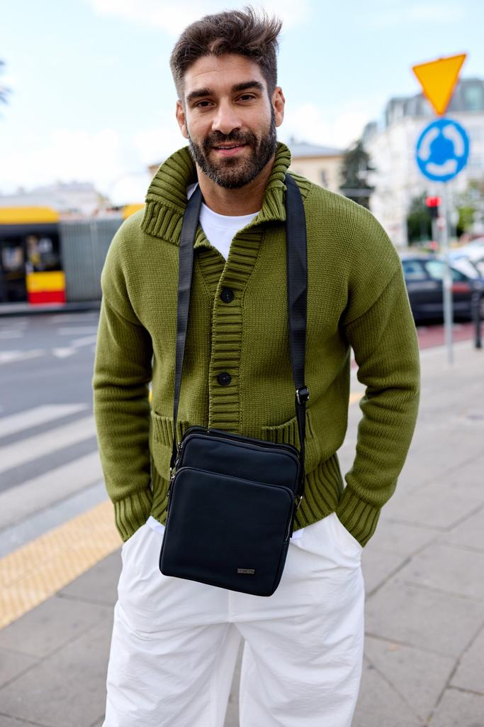 Men's PU bag R-2562-2-6816 black