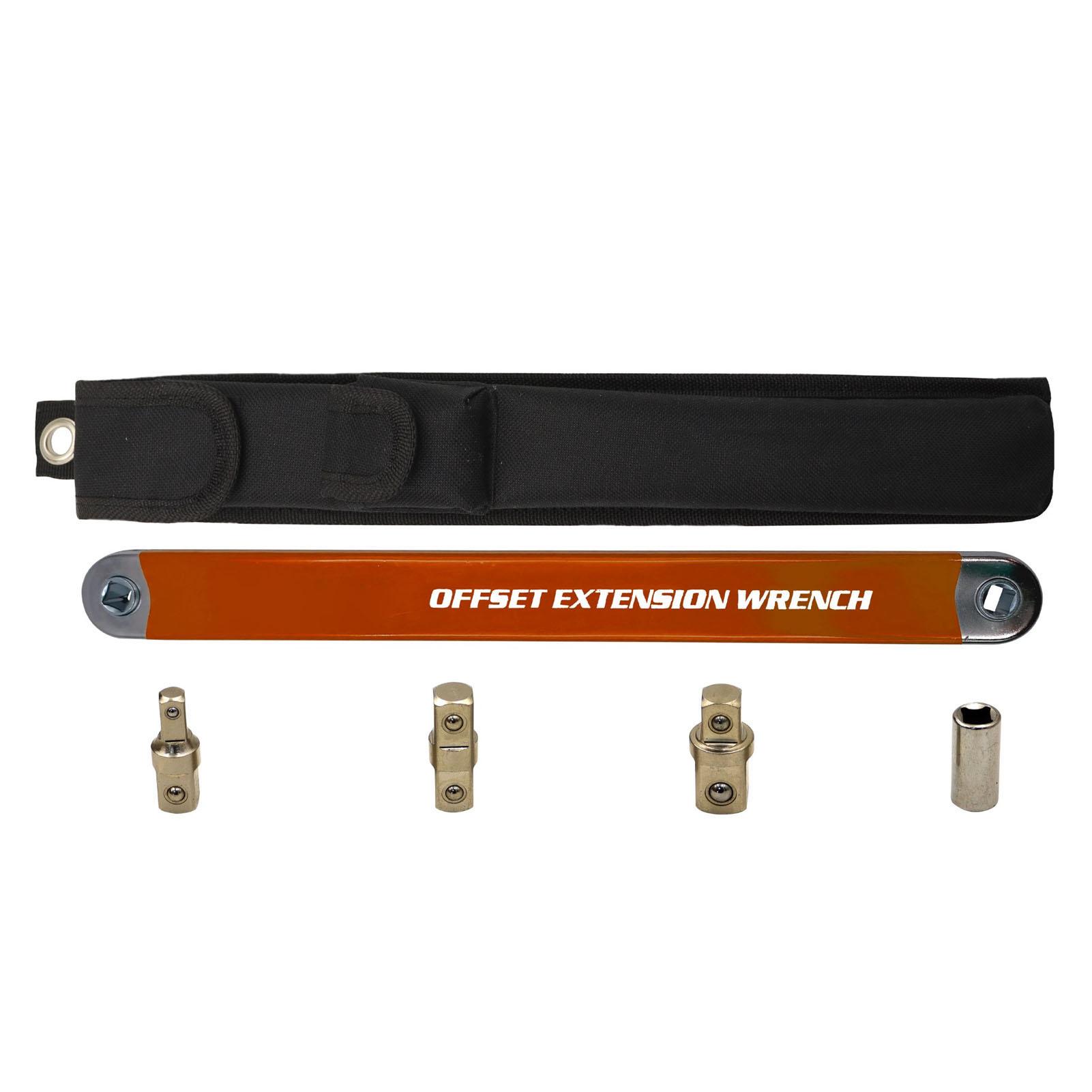 

Offset Extension Wrench Set 3 8 Multifunctional Ratchet Long High Carbon Steel Orange