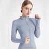 Women's Tracksuit Jacket Slim Fit Long Sleeved Fitness Coat Yoga Tops with Thumb Holes Gym Jacket Workout Sweatshirts