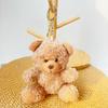 Wearable Teddy Bear Keychain Pendant – Plush Toy Gift for Graduation Season with Logo Print