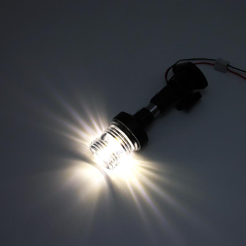 1pc Navigation Light 360 Degree White LED Fold Down Stern Lights Anchor Lights for Pontoons / Fishing Boats 6Inch 9 Inch 12 Inch