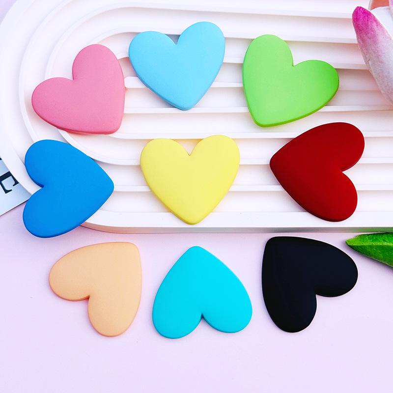 Peach Heart Resin Accessories: DIY Phone Case, Water Cup Patch, Car Storage, Shoe & Clothing Headdress