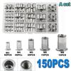 150PCS Rivet Nuts Plier Mandrel Kit M3/M4/M5/M6/M8 Nut Rivet Mandrels Repairtool Rivetgun Flatheadscrew Pop Nut Rivet Plier Set