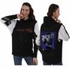 Jujutsu Kaisen Unisex Autumn-Winter Color Block Fleece Hoodie