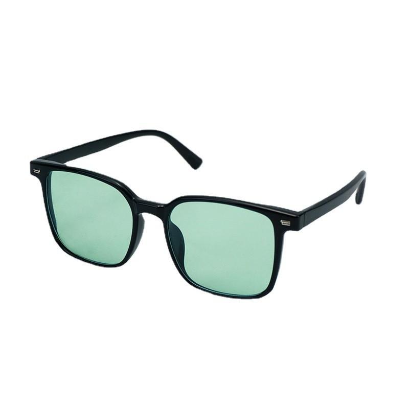 Retro Black Frame Square Sunglasses For Women With Uv400 Protection For Outdoor Fashion