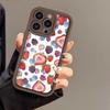 Colorful Strawberry iPhone Case: Compatible with iPhone 12-16 models, precise cutouts, and anti-fall protection.