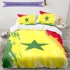 Senegal 3pcs Bedding Set Duvet Cover Closure Includes 1 Duvet Cover & 2 Pillowcases for All Seasons Bedroom Home Dorm Decor